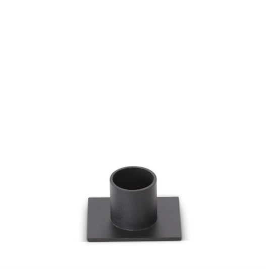 1 Inch Black Metal Taper Candleholder