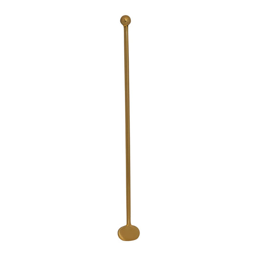 Cocktail Stirrer, Antique Brass Finish