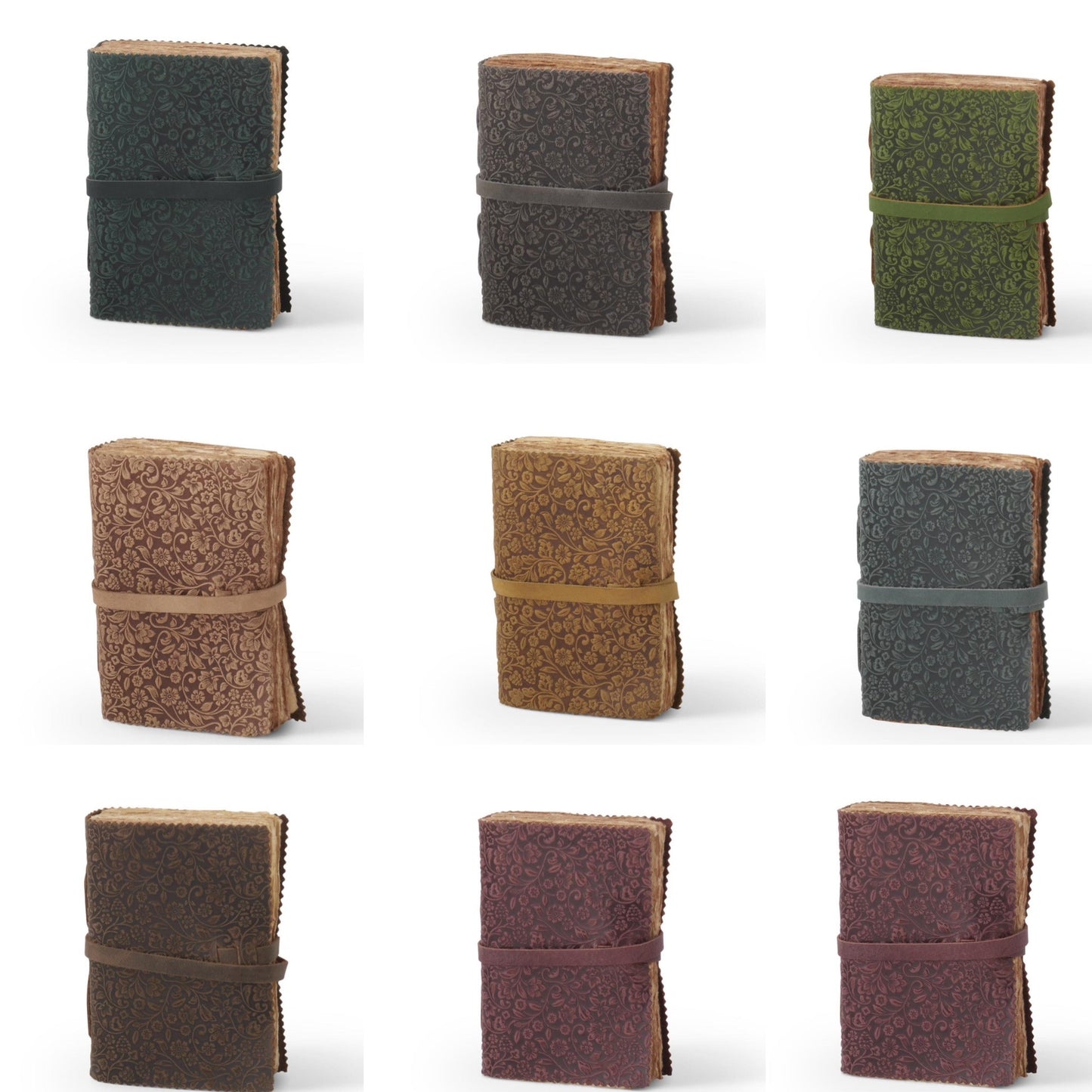 Floral Leather Journals