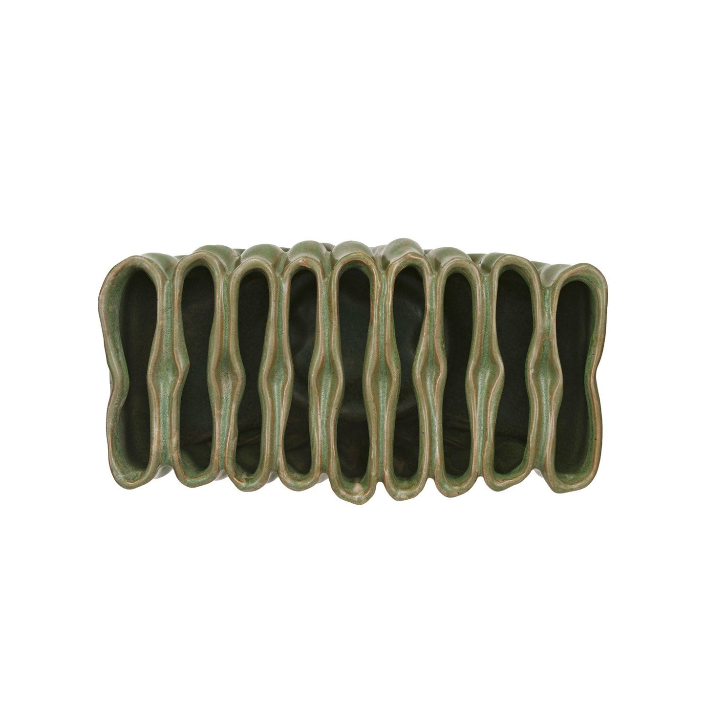 Stoneware Sculptural Vase w/ 9 Sections