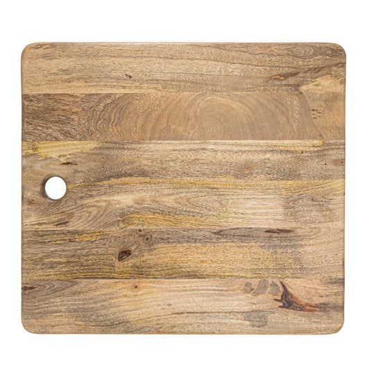 Mango Wood Cheese/Cutting Board w/ Handle, Natural