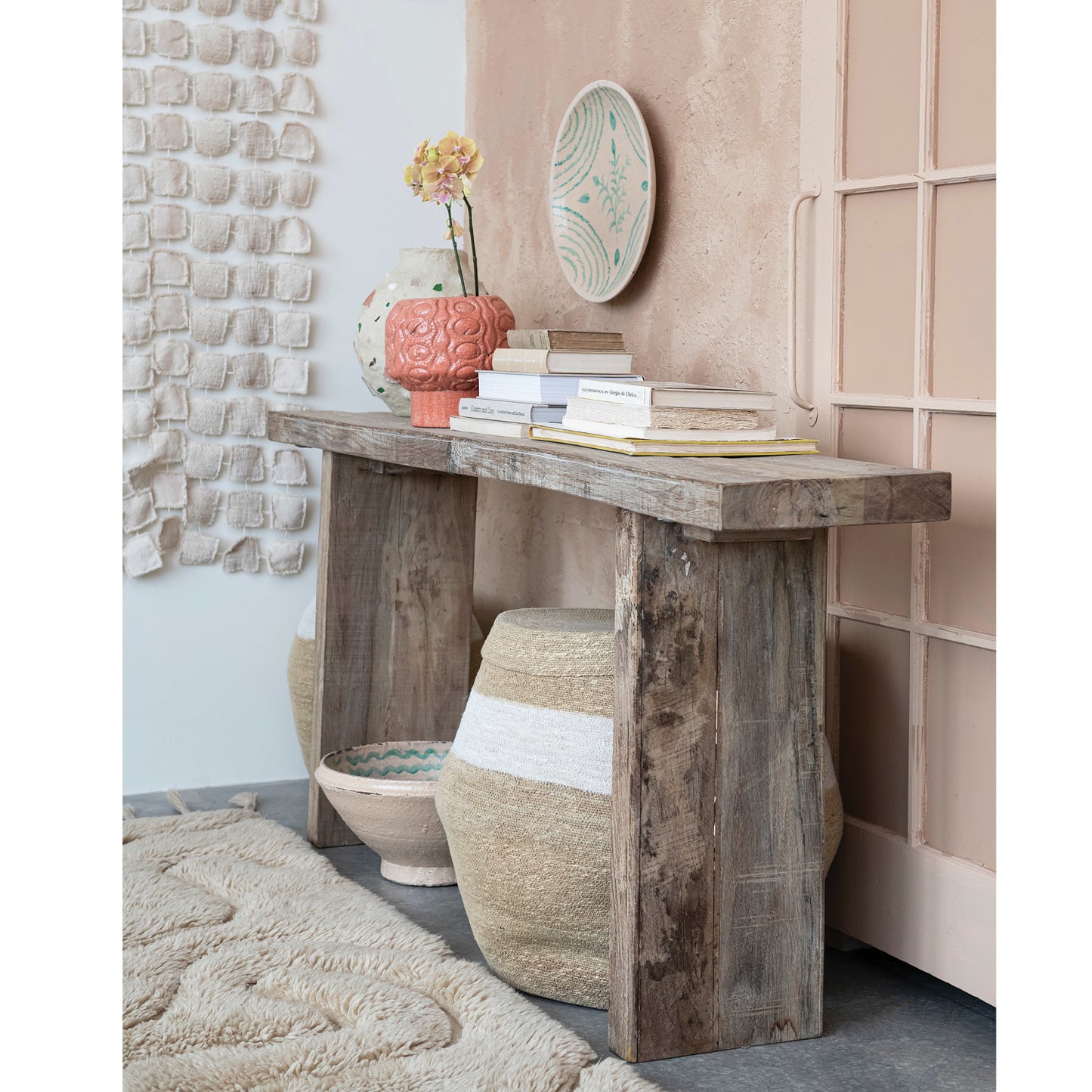 Reclaimed Wood Console Table, (Each One Will Vary)