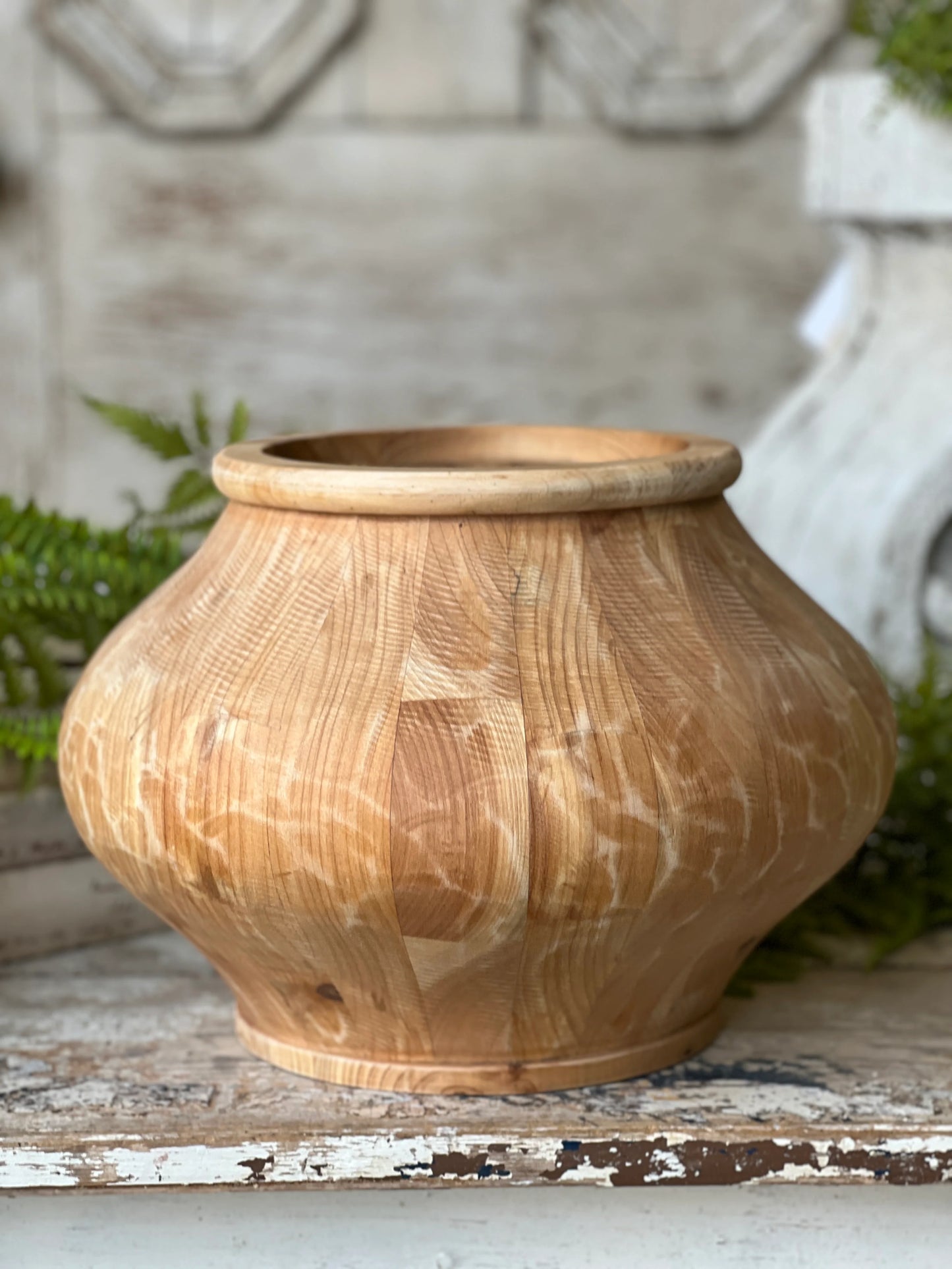 Wood Vessel Vase