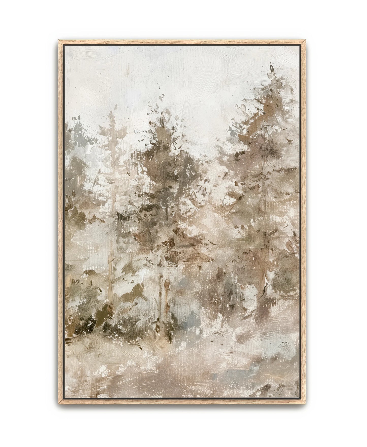 Trees of the Forest - Natural Framed 20x26 Canvas