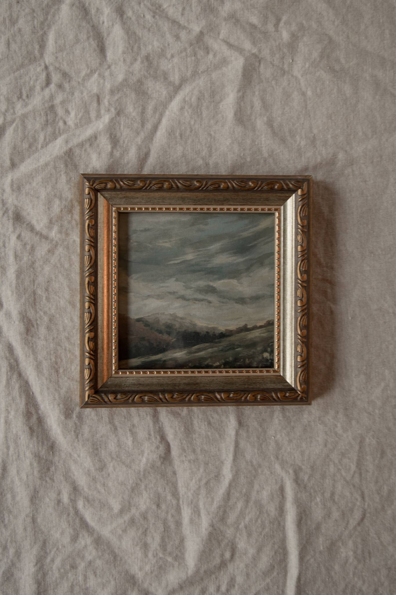 Antique Style Framed Art Print-Landscape-"My Mountains"