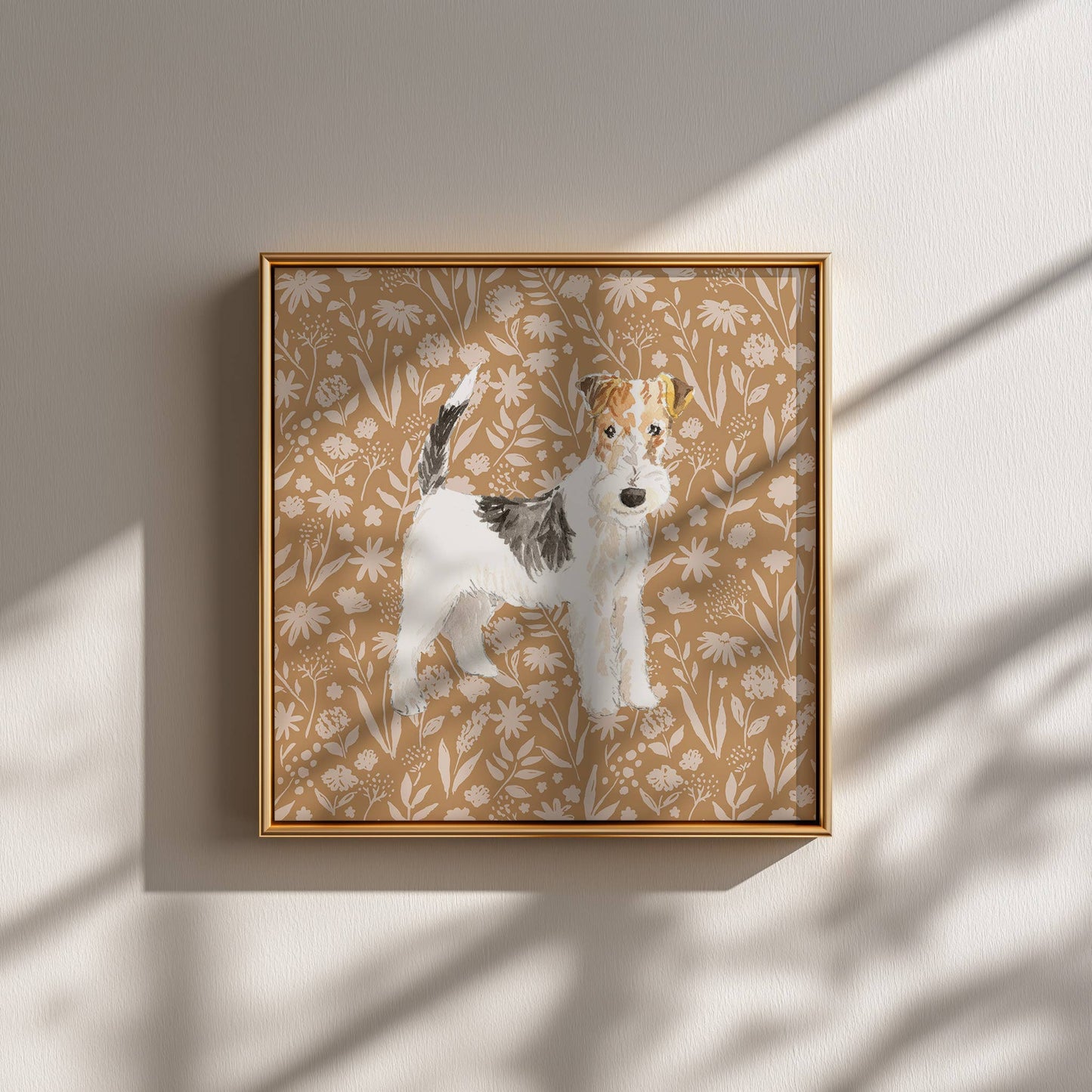 Wheaten Terrier Dog Art Print: 5" x 7" (vertical)