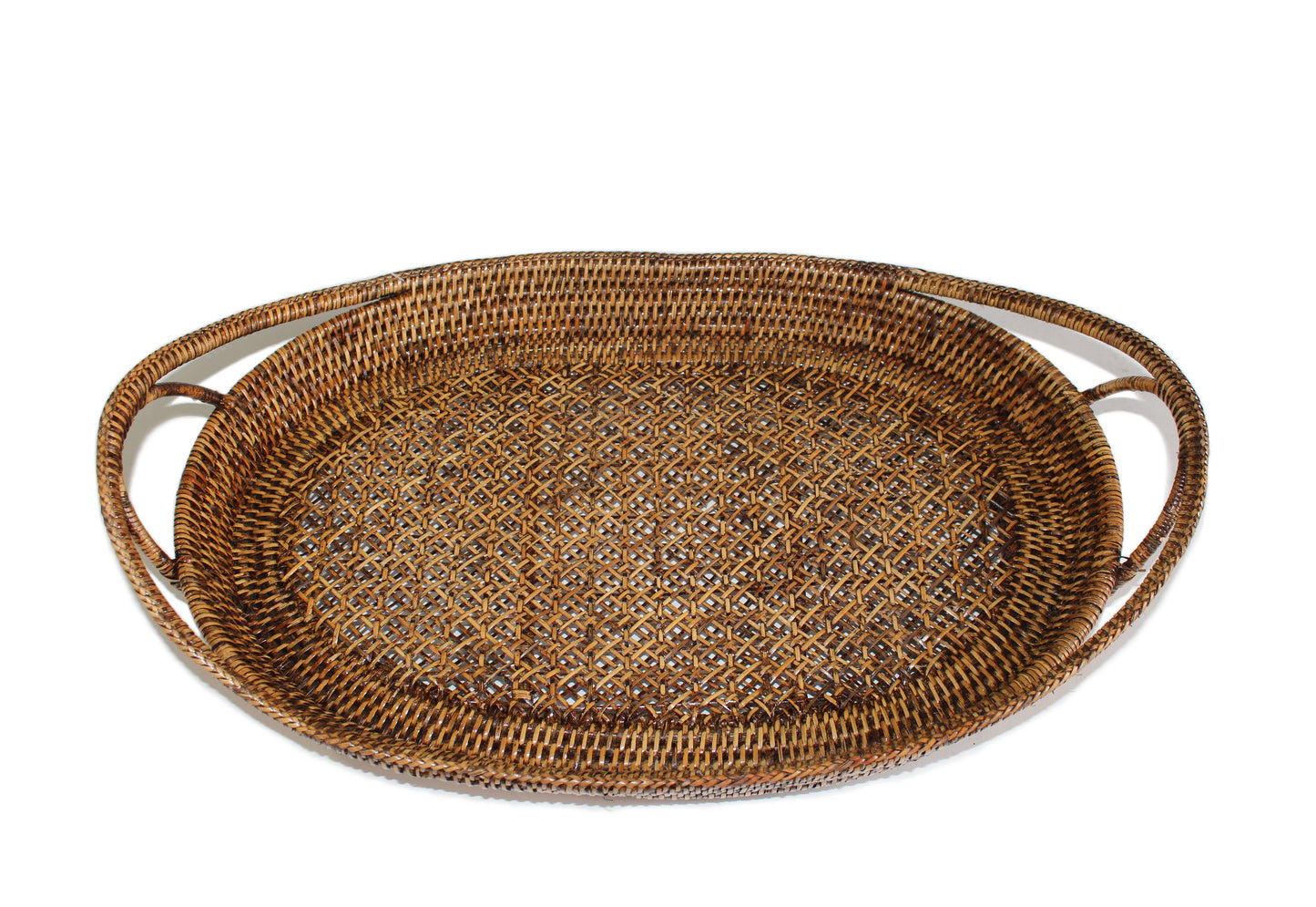 Oval Tray  Open Lace Weave