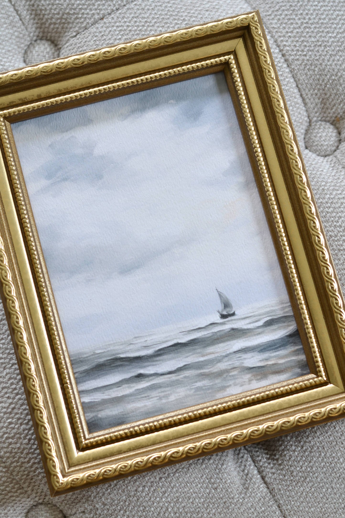 Sail Away Artwork: Gold Frame / 5x7