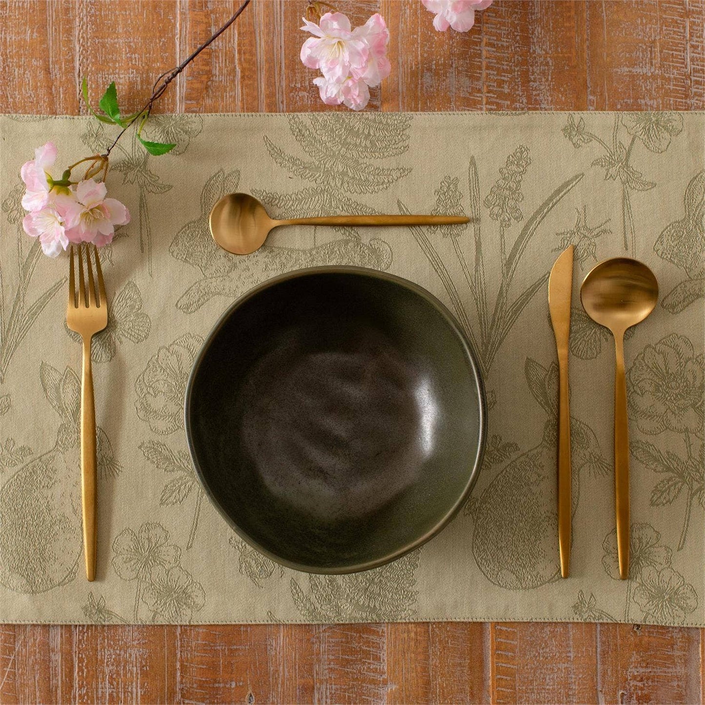 Green Reactive Glaze Ceramic Bowl