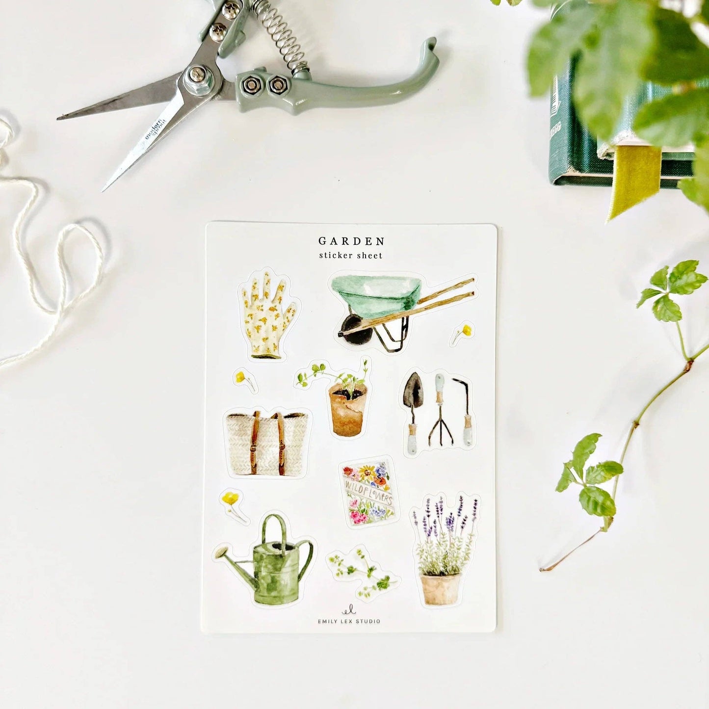 Garden sticker sheets