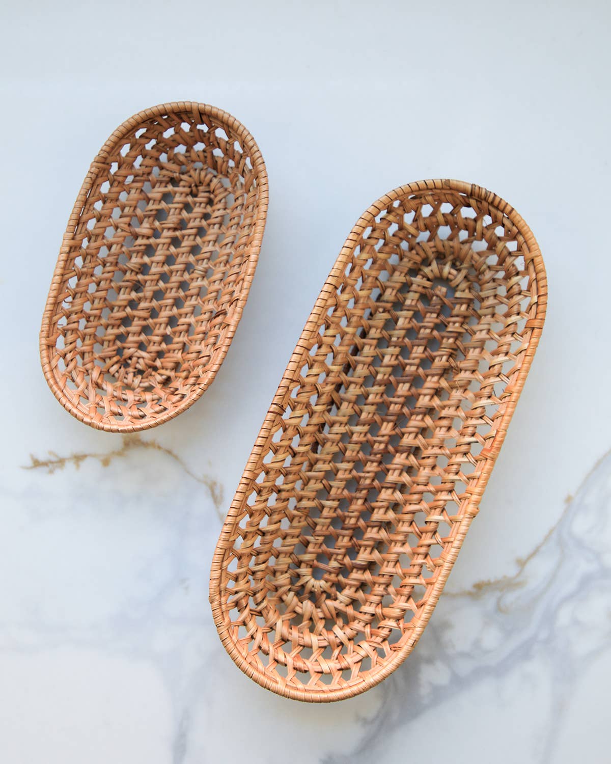 Oval Rattan Basket: Large