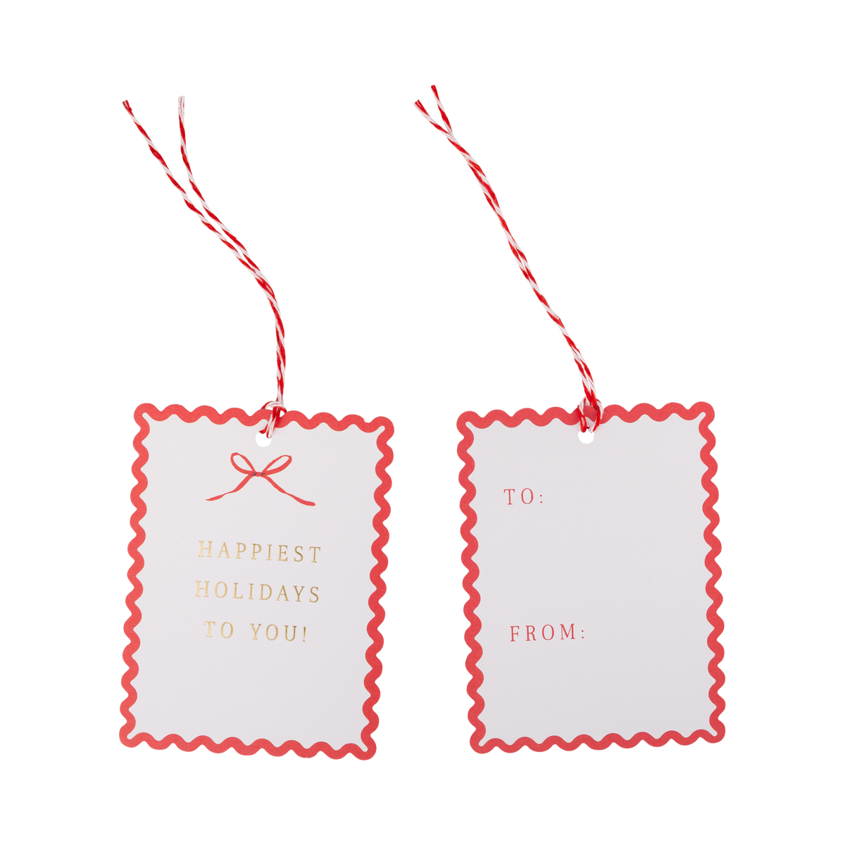 CCH1312 - Ric Rac Edge Gift Tags (16ct)