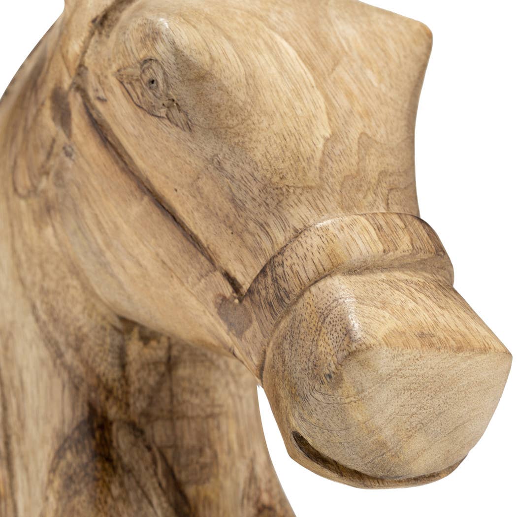 Wooden Modern Novelty Horse Head Figurine