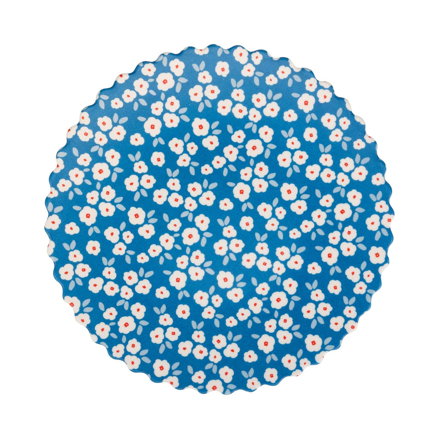 Floral Bamboo Paper Plate Set