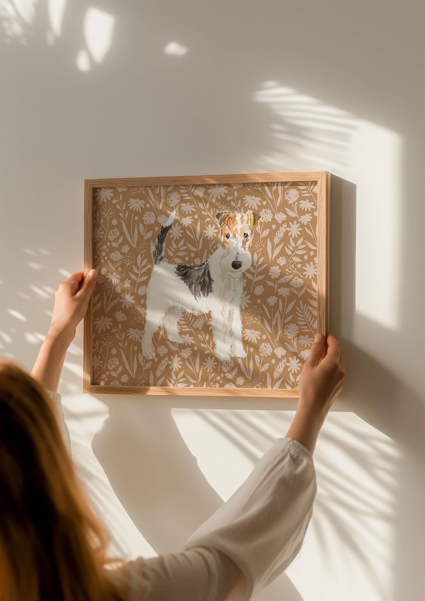 Wheaten Terrier Dog Art Print: 5" x 7" (vertical)