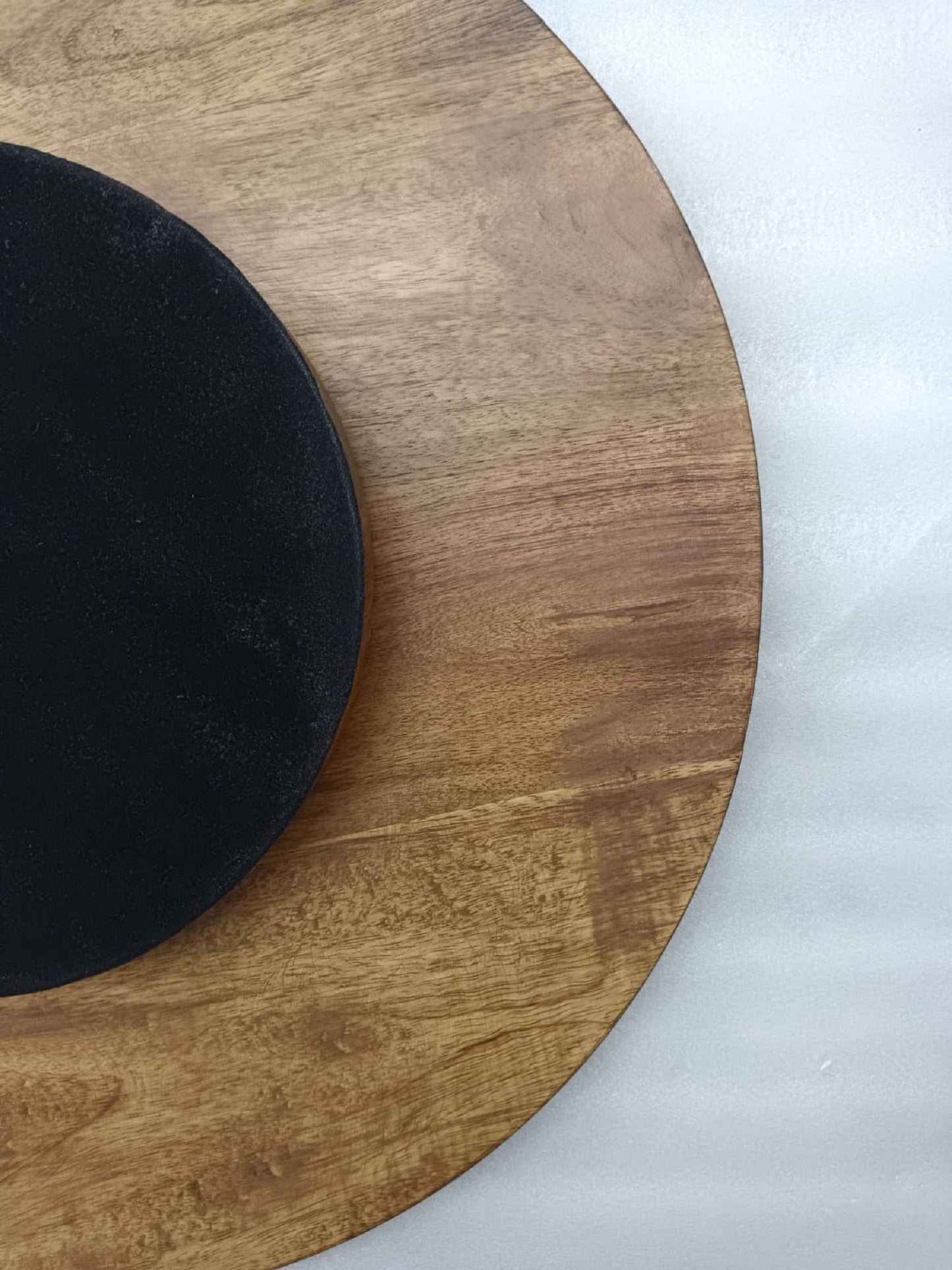 Lazy Susan with Burnt Finish