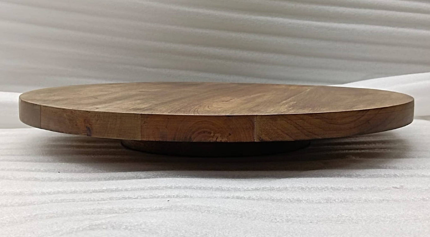 Lazy Susan with Burnt Finish
