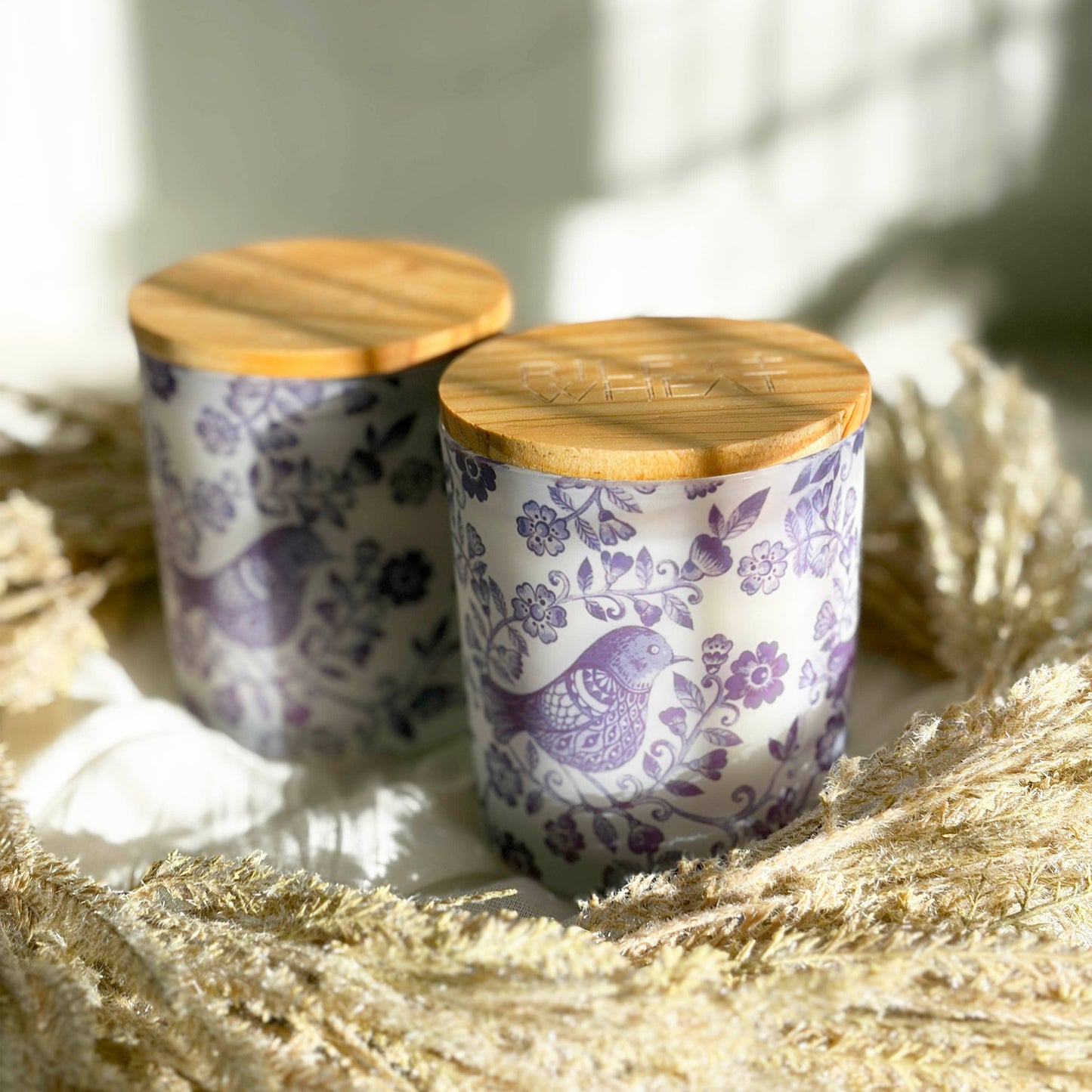 Hearthside Bluebird Candle : Dahlia Scent