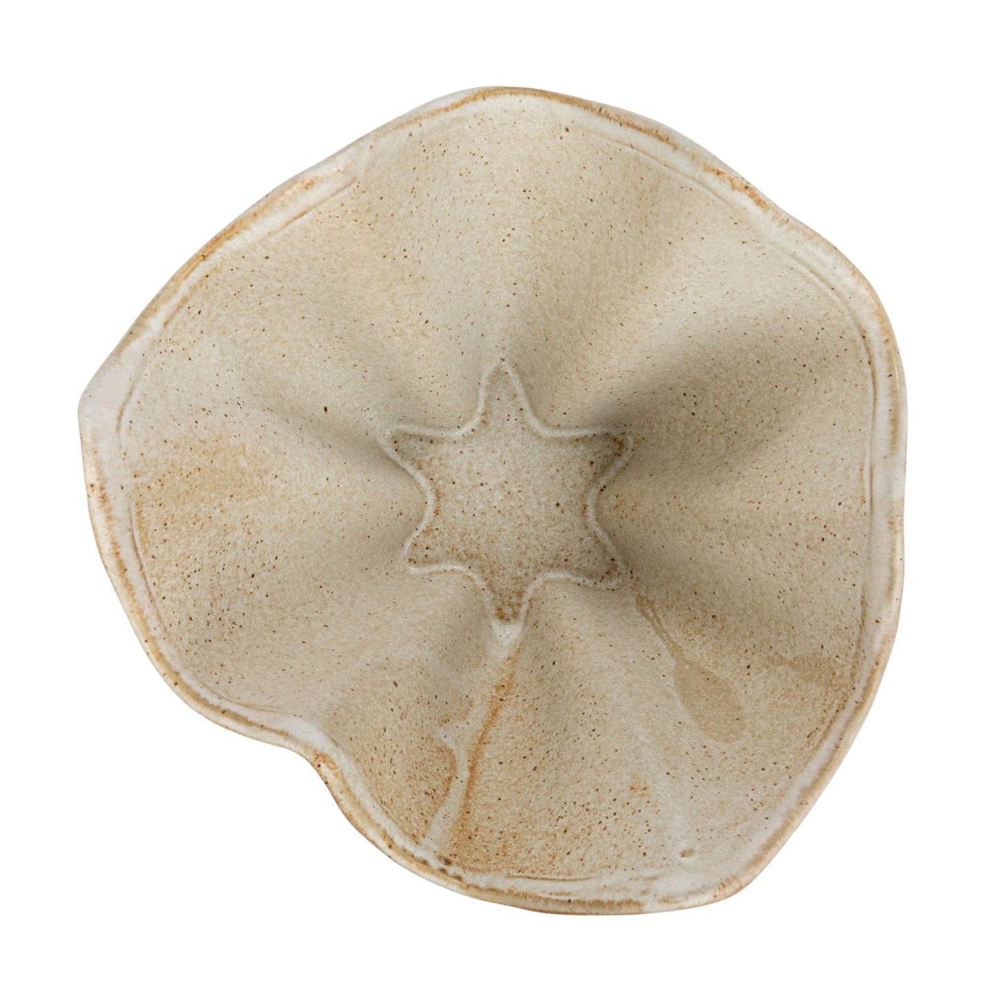 Stoneware Pleated Bowl (Each One Will Vary)