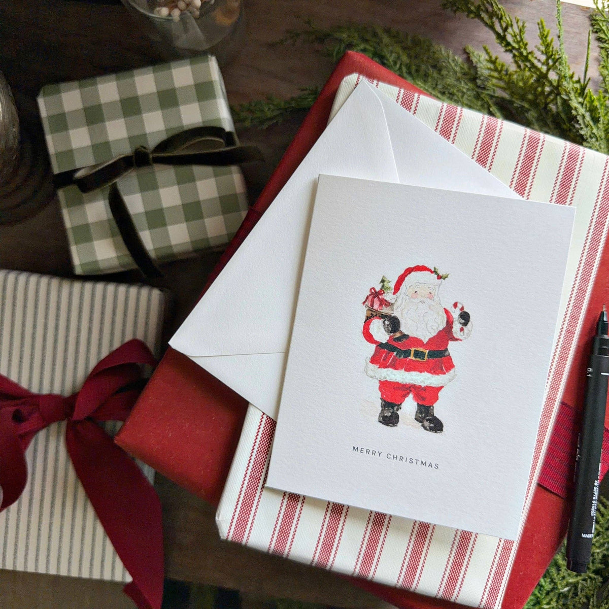 Santa greeting card