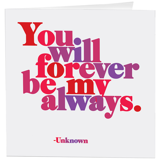 Cards - D277- Forever Be My - Love - (Unknown)