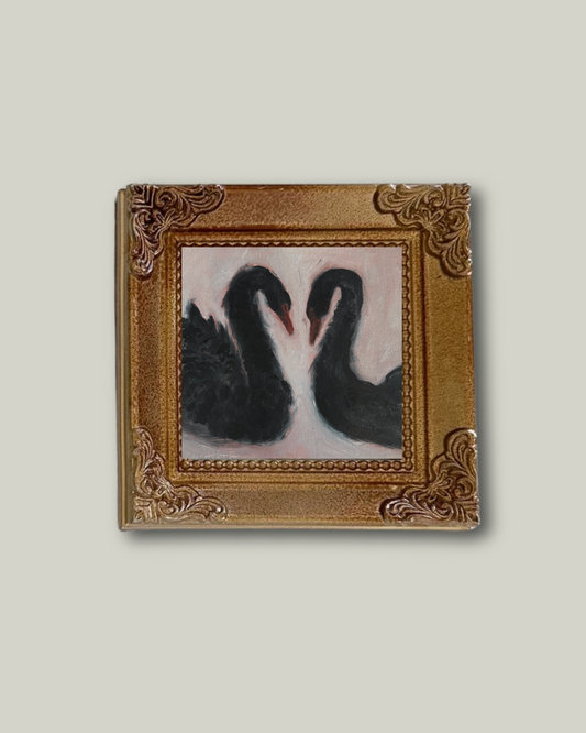 "Verda's Swans" Framed Mini Print
