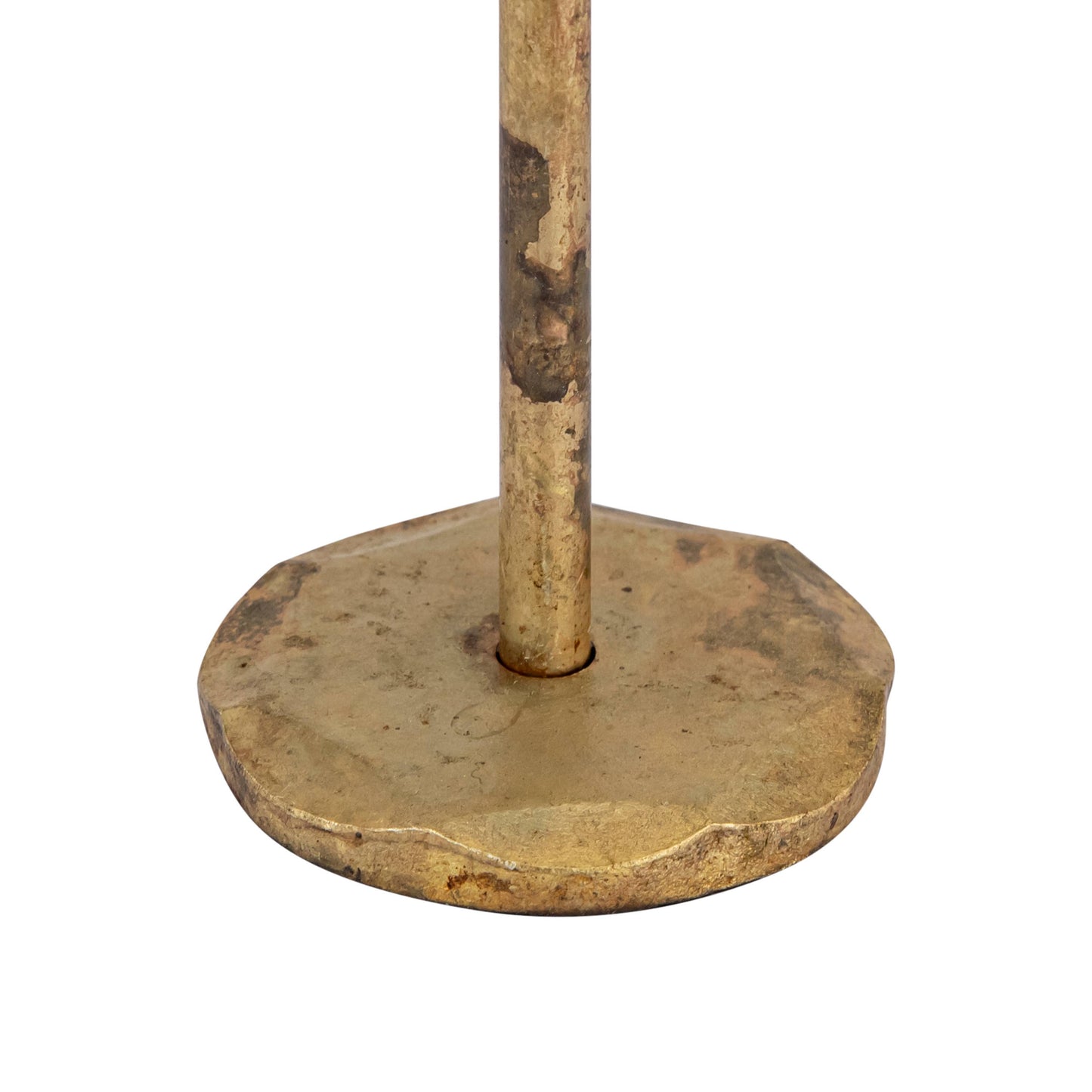Tall Candle Holder Old Brass
