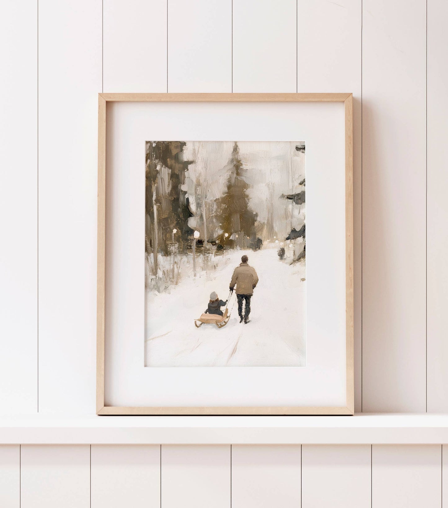 Sledding - print: Print (unframed) / 5x7