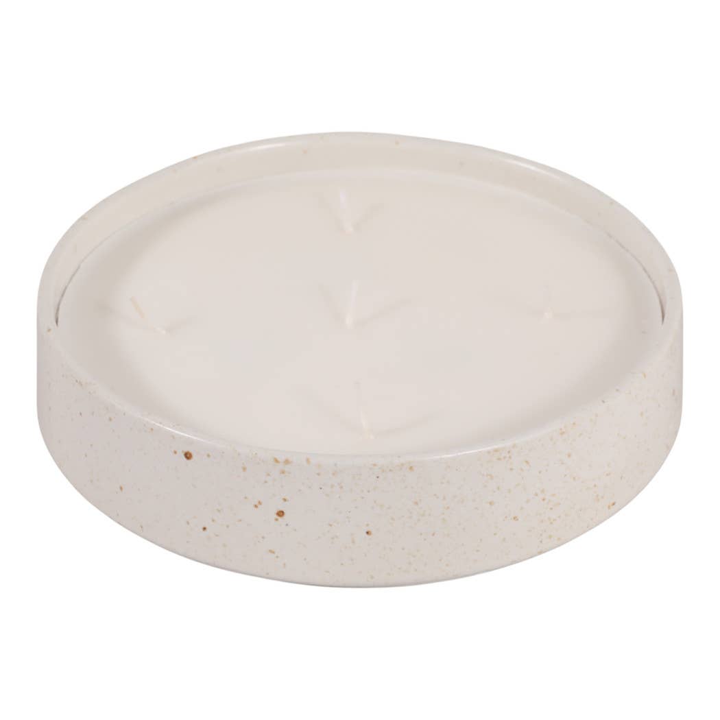 Scented Candle -  Lily Pear in Glazed Ceramic Bowl, 25 Oz
