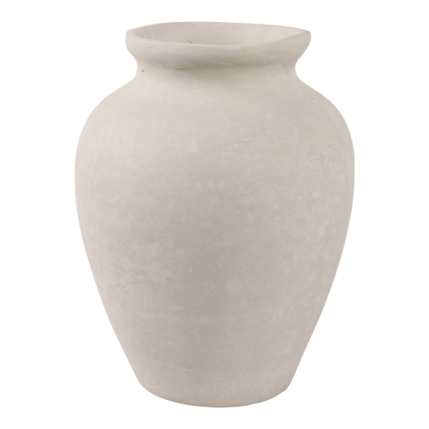 Ivory Paper Mache Solid Traditional Jug