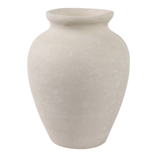 Ivory Paper Mache Solid Traditional Jug