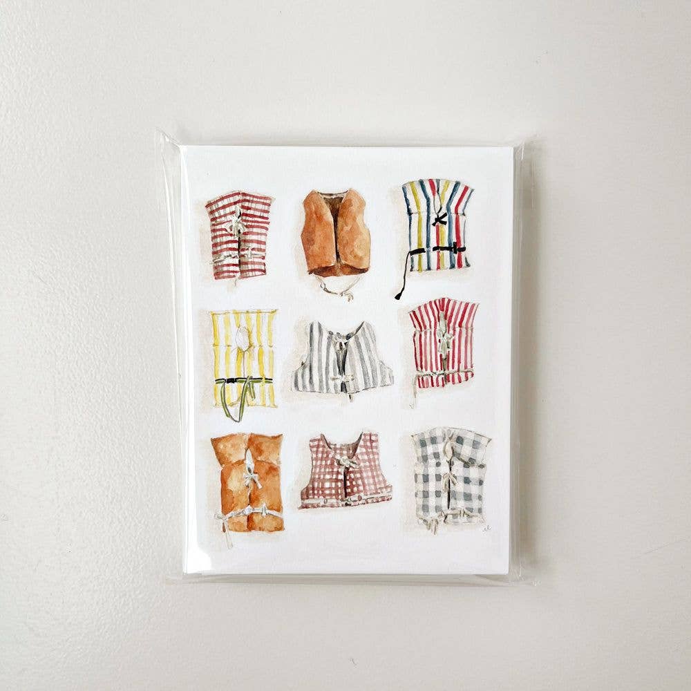 Boat coats notecards