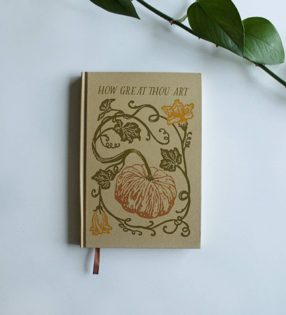 How Great Thou Art | Hardcover Journal | Fall Pumpkin