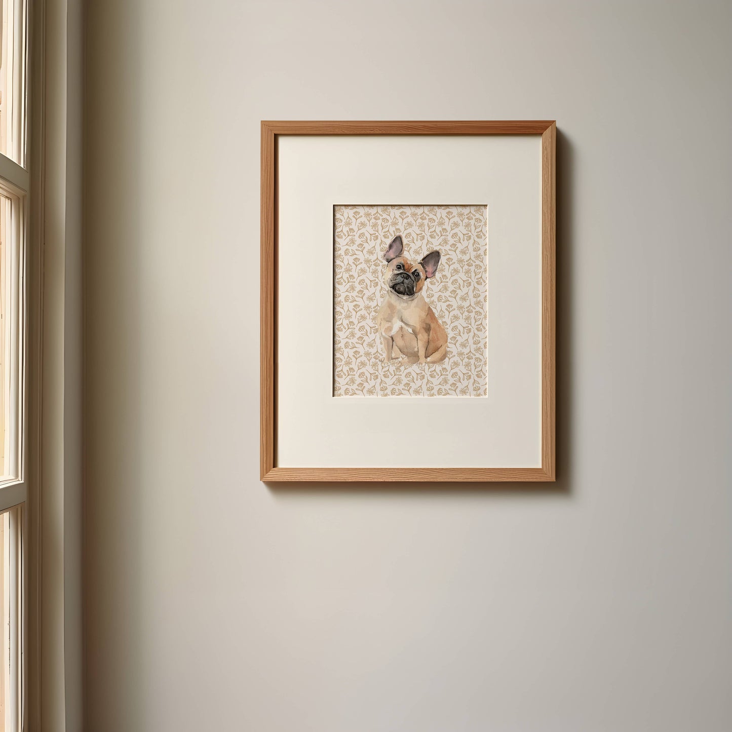 French Bulldog Art Print: 5" x 7" (vertical)