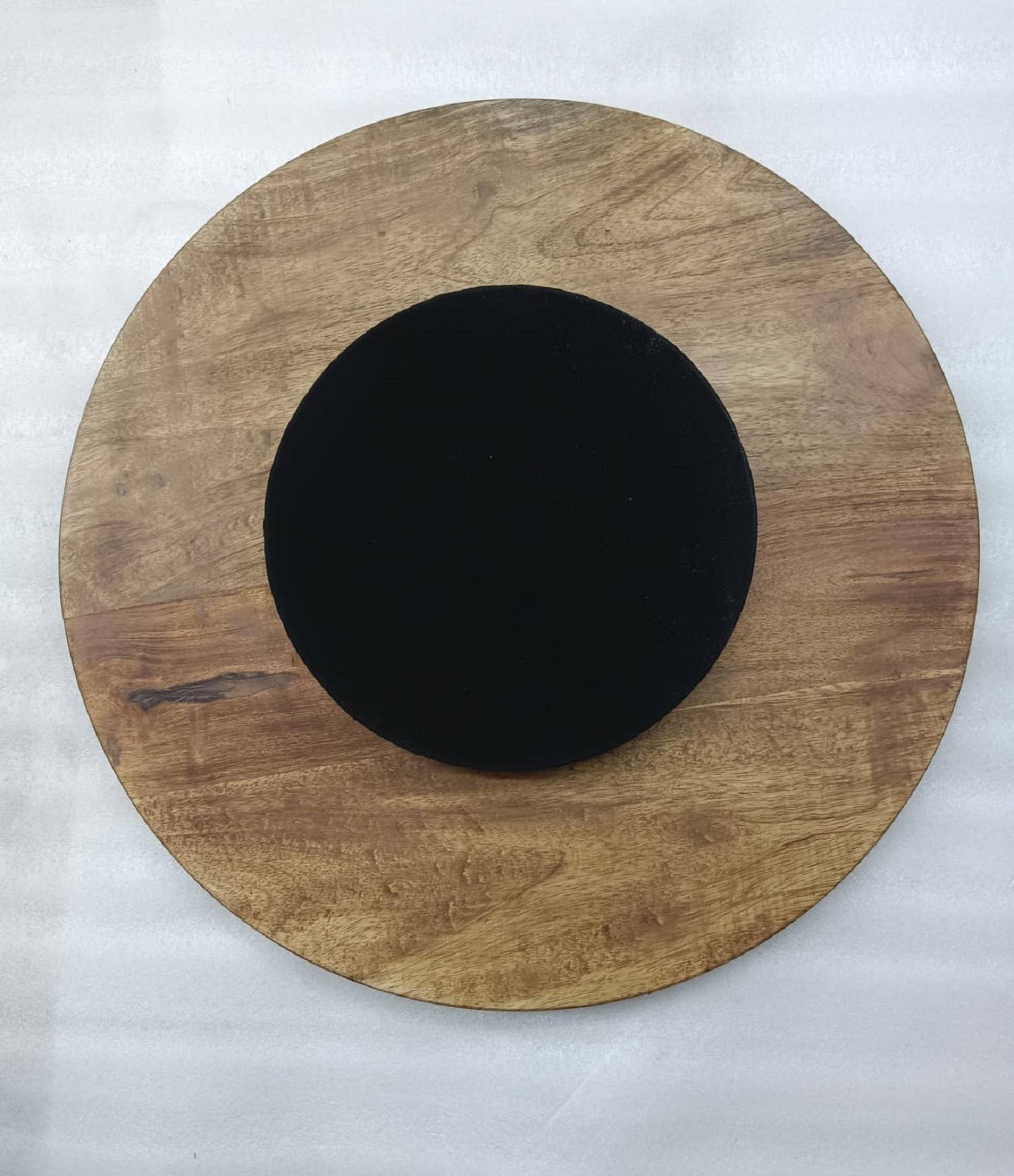 Lazy Susan with Burnt Finish