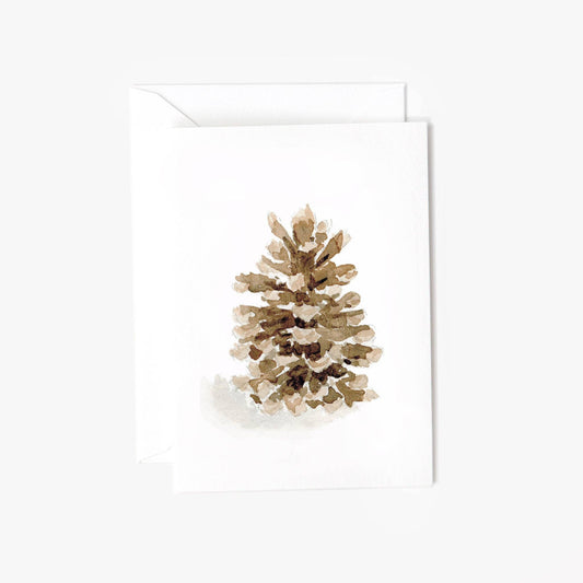 Pinecone mini notecard