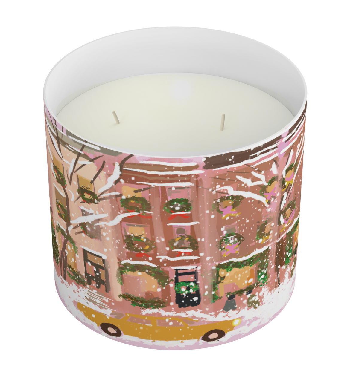Window Shopping | Hand Illustrated Soy Candle | Double Wick