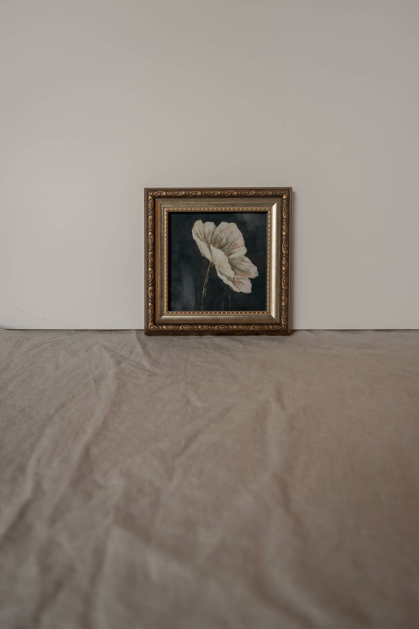 Antique Style Framed Art Print - Petunia Wildflower
