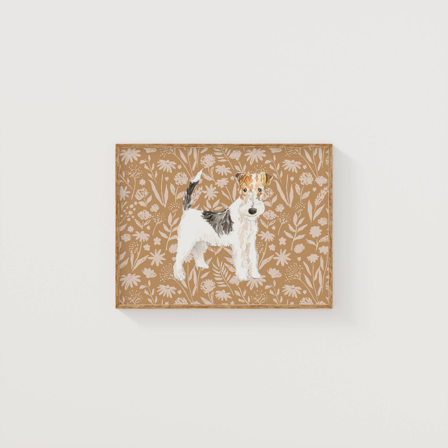 Wheaten Terrier Dog Art Print: 5" x 7" (vertical)