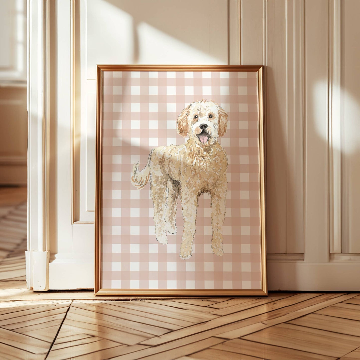 Goldendoodle Dog Art Print: 5" x 7" (vertical)