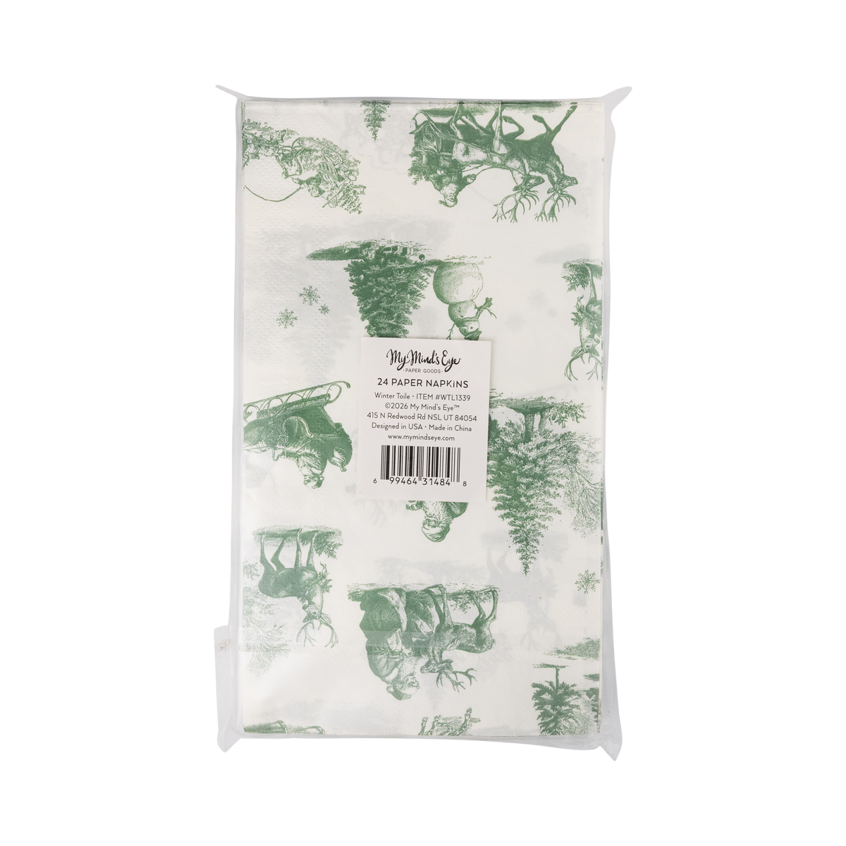 WTL1339 - Winter Toile Dinner Napkin