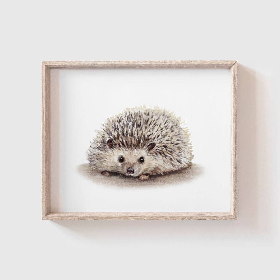 Hedgehog Art Print: Landscape (horizontal) / 5 x 7"