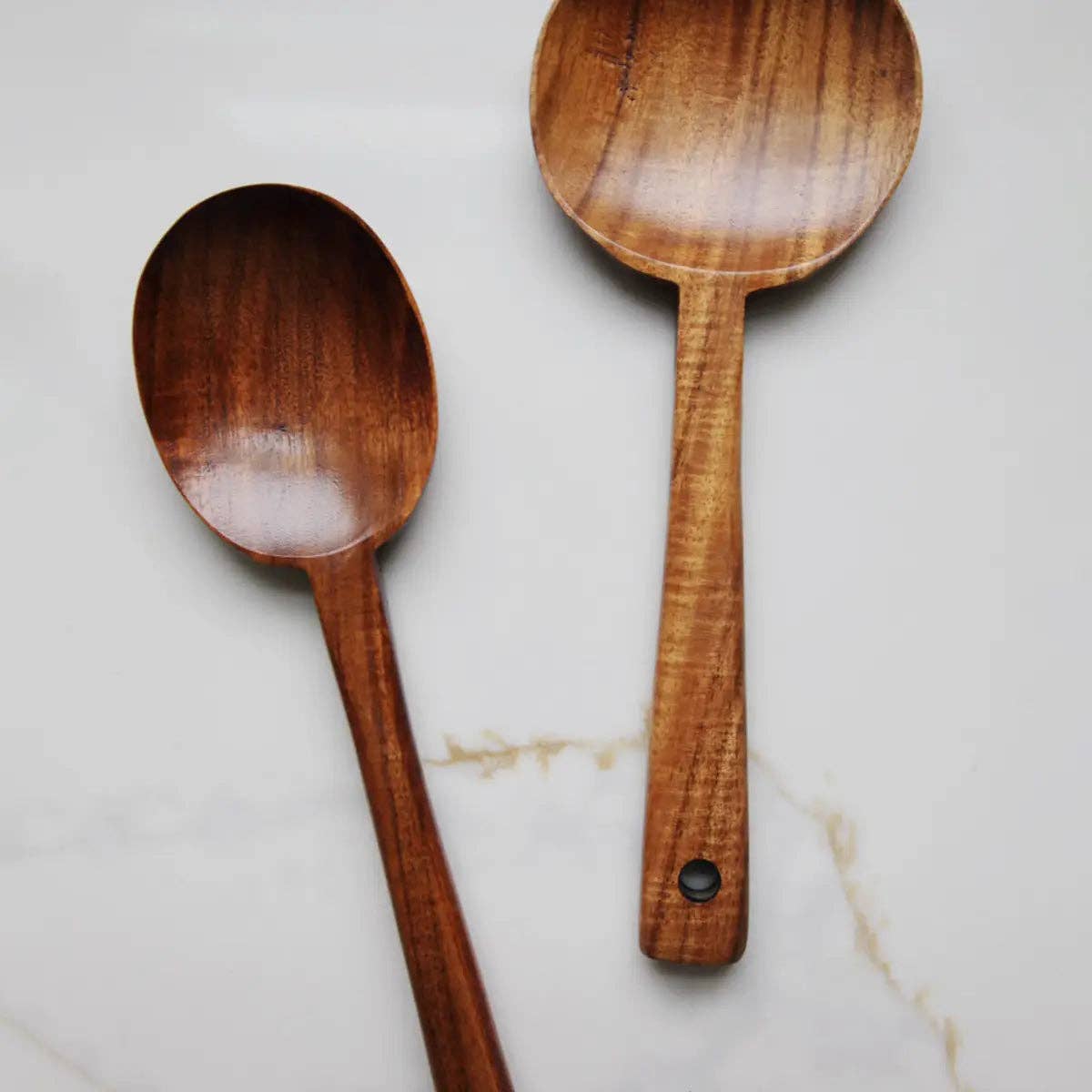 Teak Wood Long Handle Spoon: A