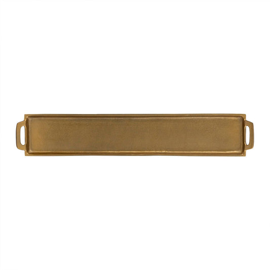 Alum. Tray w/Handles 5x30"  - ANTIQUE BRASS