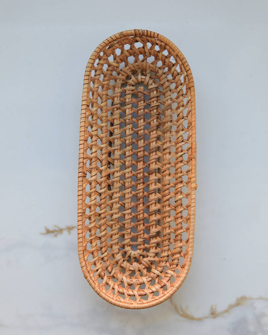 Oval Rattan Basket: Large