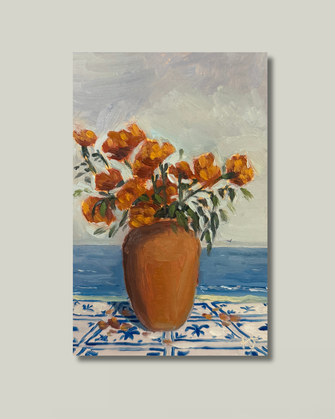 "Coastal Marigolds": 5x7 Print