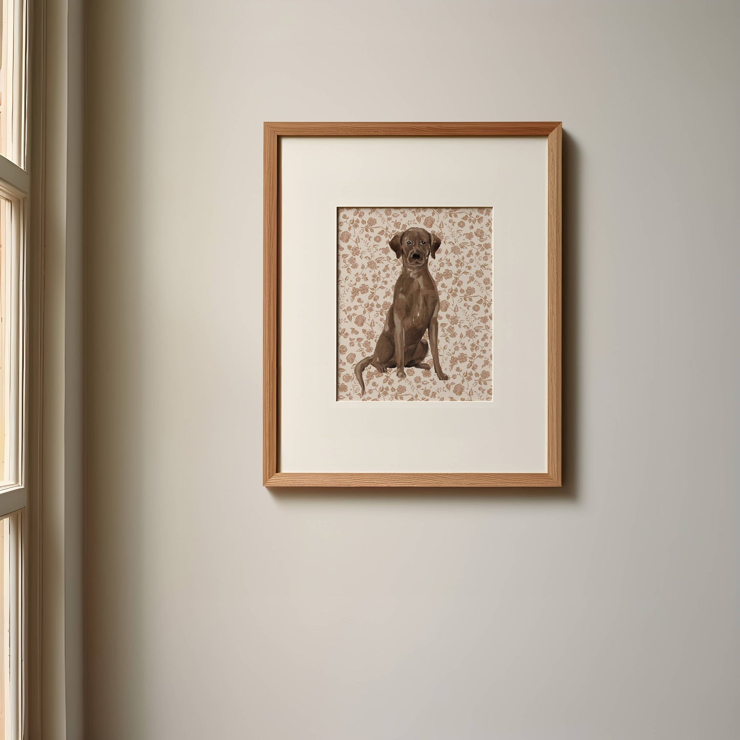 Labrador Retriever Dog Art Print: 5" x 7" (vertical)