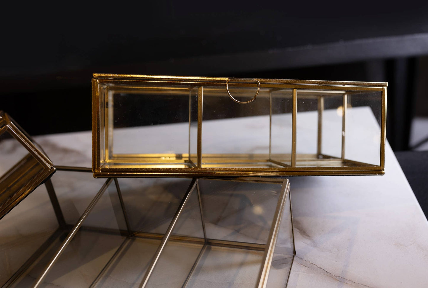 Glass Box made with Iron & Gold