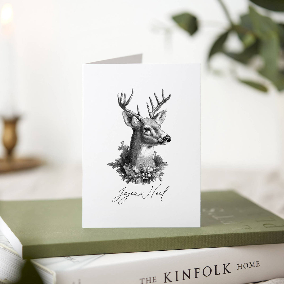 Joyeux Noel Deer Greeting Card | Boxed Set of 6