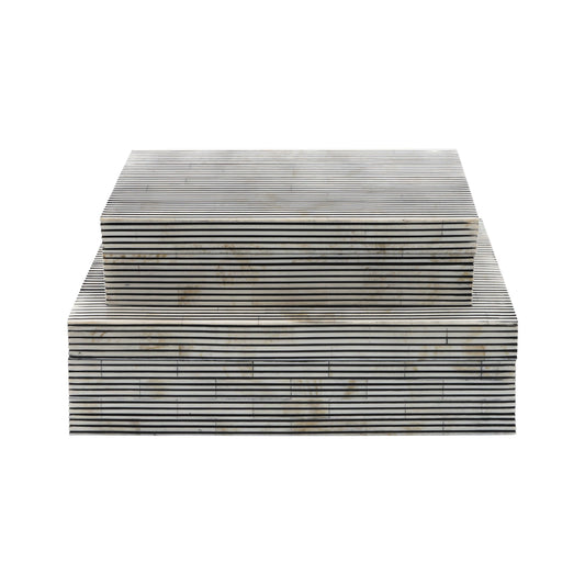 Decorative BoxBlack Resin Pinstripe